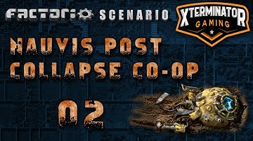 Factorio Nauvis Post Collapse Scenario EP2 - Smelters & Power Generators : Multiplayer Gameplay