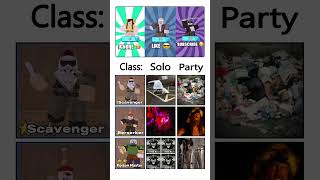 99 Nights In The Forest Classes Be Like pt. 5 #roblox #robloxmemes