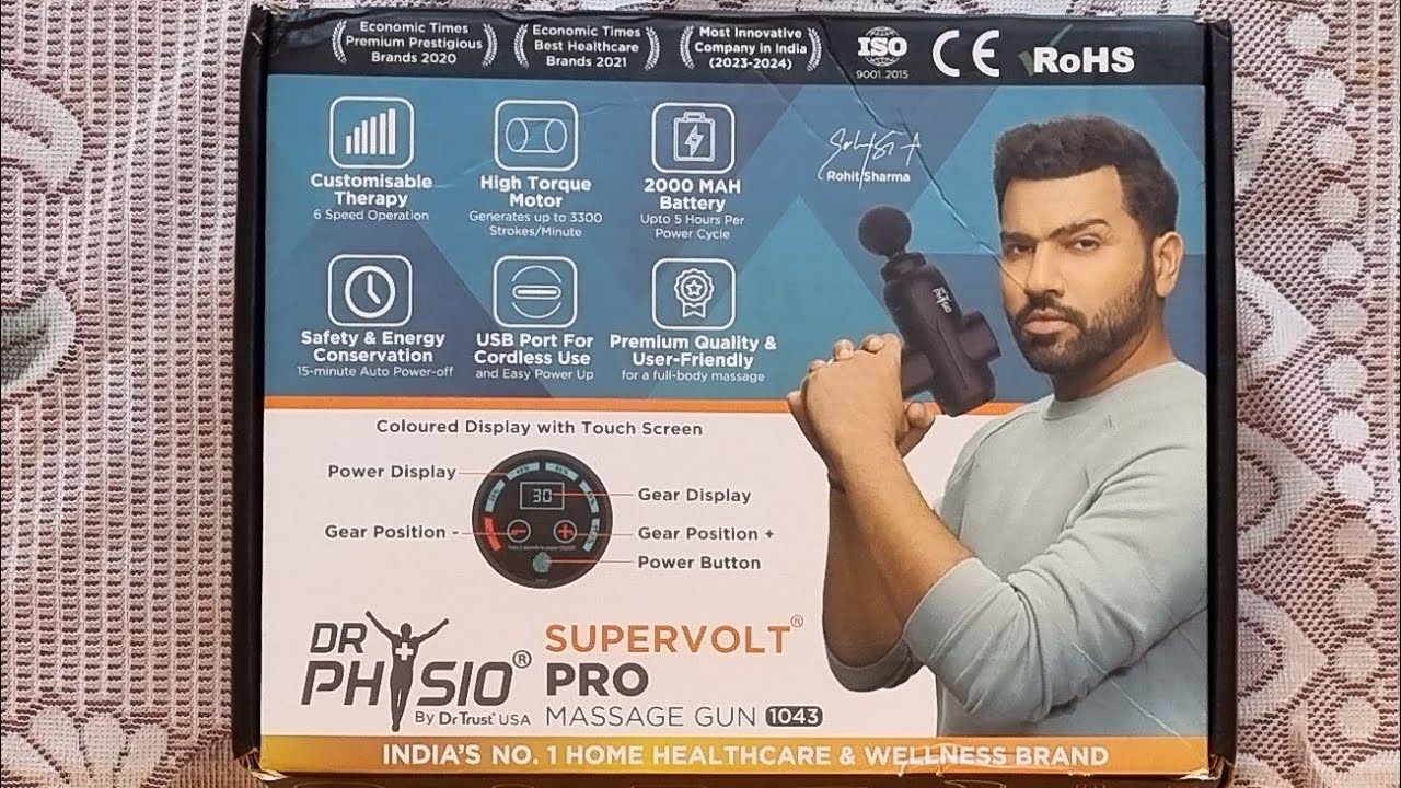 Dr Physio SuperVolt Pro (1043) Massage Gun by Dr Trust