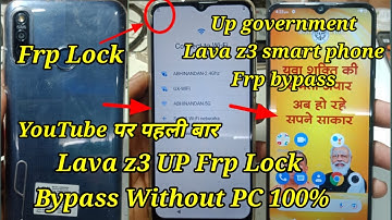 Lava Z3 Frp Lock Bypass Without PC /UP Government Lava smartphone frp lock bypass/lava z3 frp bypass