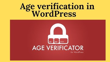 how to add age verification in WordPress website