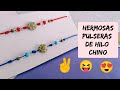 Pulseras de hilo chino para amigas o hermanas. 😘