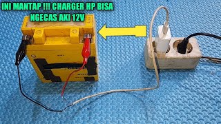 INI MANTAP !! CARA MEMBUAT CHARGER HP JADI CAS AKI