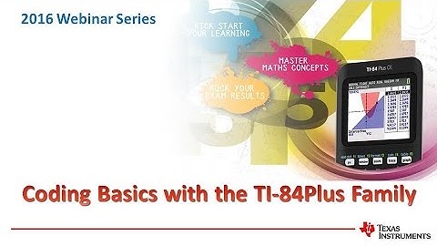 Coding with the TI-84 Family