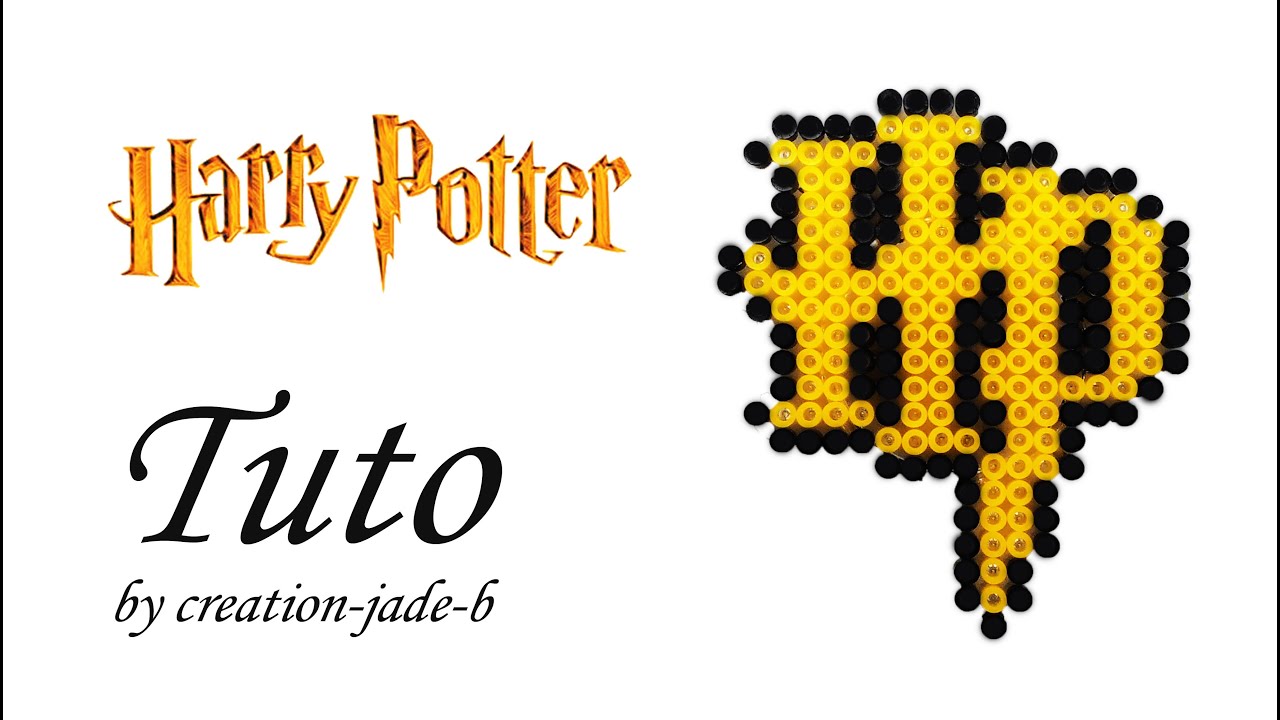 Tuto Perles à repasser (Hama) - Logo Harry Potter ! - YouTube