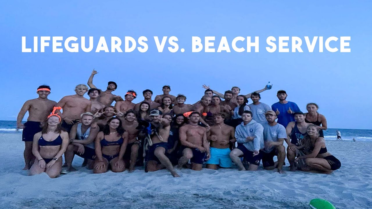 North Myrtle Beach Ocean Rescue Lifeguards Vs. Beach Services Beach Competition 2022 YouTube