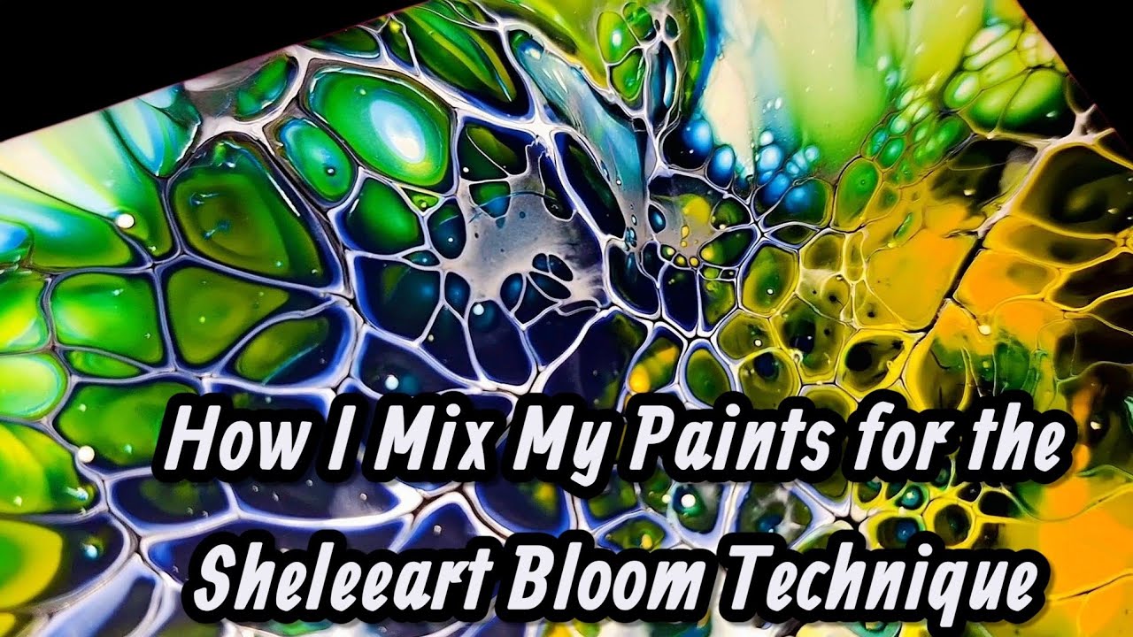 #58- Что я использую и как смешиваю краски для техники Sheleeart Bloom