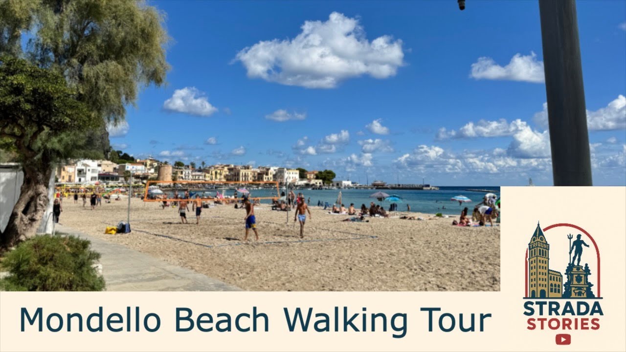 Mondello Beach, Sicilia Walking Tour
