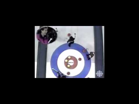 As seen in a report on CBC shortly before the 1998 Nagano Winter Olympics, here is a clip of "the shot" that won the game and the chance to play in the Olympics for Team Schmirler. Team Schmirler, representing Canada in Women's Curling, went on to win the Olympic Gold Medal. RIP Sandra Schmirler June 11, 1963 - March 3, 2000.