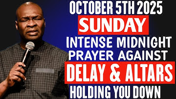 {Sunday, October 5th 2025} Destroy Altars Stagnation & Spirit of Delay - Apostle Joshua Selman