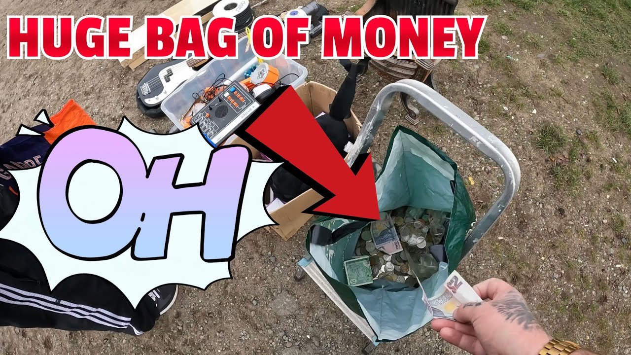 HUGE BAG OF MONEY FOUND AT THE BOOT SALE 🤩 YouTube