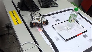 NXT Domabot:Light Sensor Full Square Track Motion