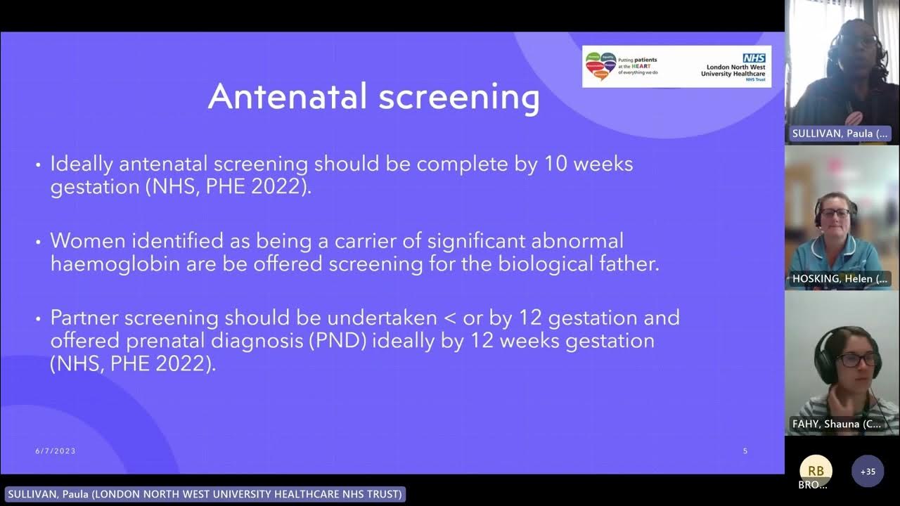 HCC Teaching session: Antenatal Screening of Haemoglobinopathies
