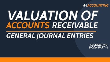 Valuation of Accounts Receivable - General Journal Entries (B.Com | BBA | MBA) in Urdu/Hindi