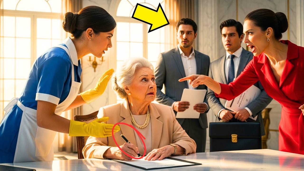 ¡NO FIRME! EMPLEADA ENFRENTA NUERA AMBICIOSA PARA TENTAR SALVAR HERENCIA DE LA MADRE DEL MILLONARIO