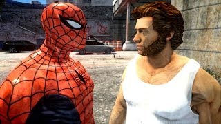 Spiderman VS Wolverine X Men Origins @jamonymow