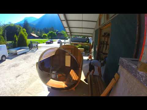 Sauna Panoramique - Timelapse d'un montage de sauna.