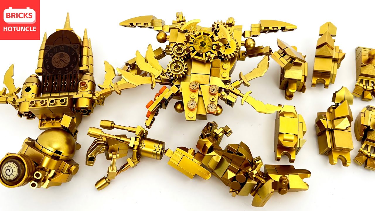 Lego Skibidi Toilet No.0063 Titan Clockman Speed Build