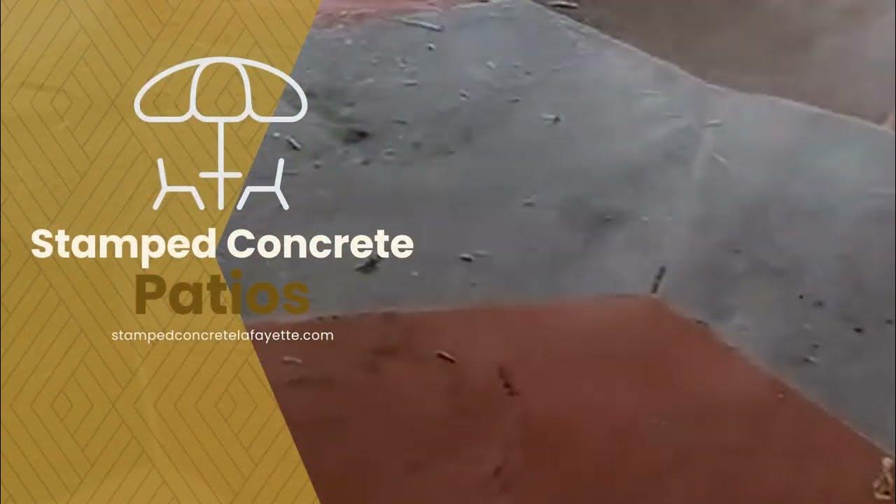 Stamped Concrete Lafayette_Patios YouTube