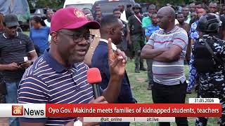 Oyo Gov. Makinde meets families of kidnapped students, teachers