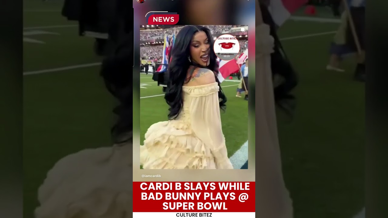 #cardib slays as #badbunny plays #superbowl! #fashion #rap #tour #stefondiggs #offset #culturebitez