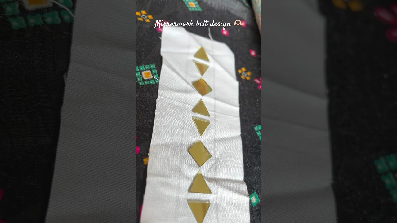 Mirrorwork belt design 🫶🏻