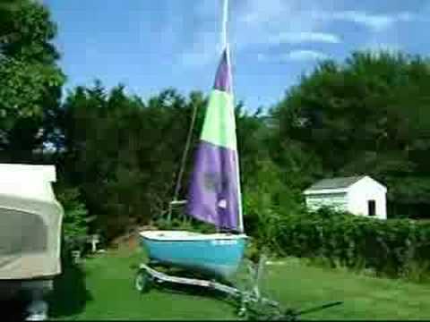 New sails for our Kingfisher III 12 Sailing Dinghy Sailboat