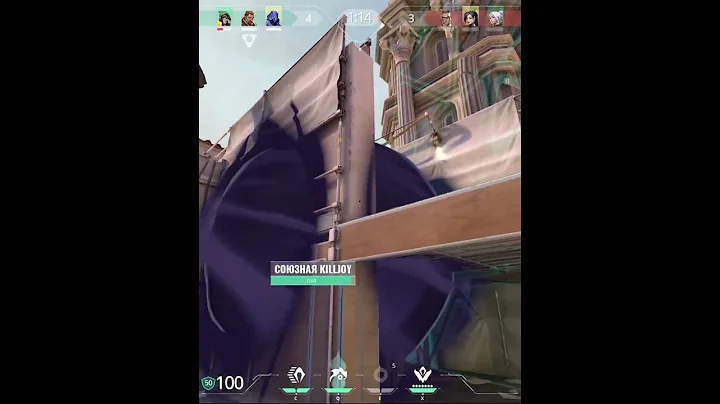 Clutch 1v3 with Omen on Ascent [ Valorant Plat I ] #Shorts