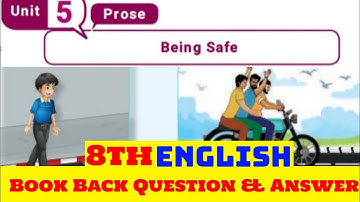 8th English | Being Safe | Prose | Unit 5 |  Book Back Question and Answers | Jeeva