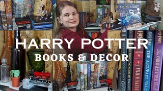 Harry Potter Books and Decor  | decorating ideas with books | harry potter book collection