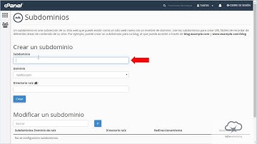 Crear subdominios en cPanel