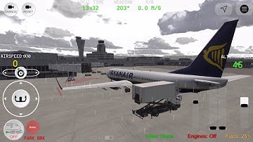 RC FS Advanced Real Flight Simulator Full GamePlay B737 RYANAIR by ios Android 3/29/22 AHD EP61