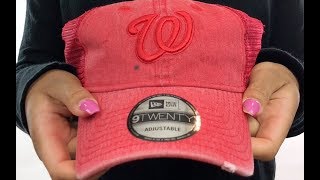 Nationals 'TONAL-WASHED TRUCKER SNAPBACK' Red Hat by New Era