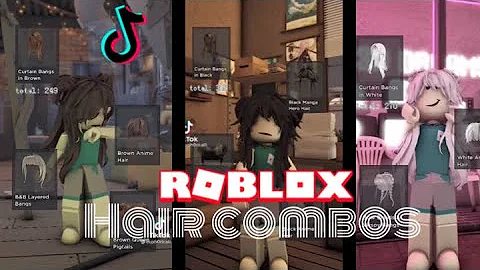 3 Hair Combos Roblox Girls Brown Hair - roblox hair combos boy brown