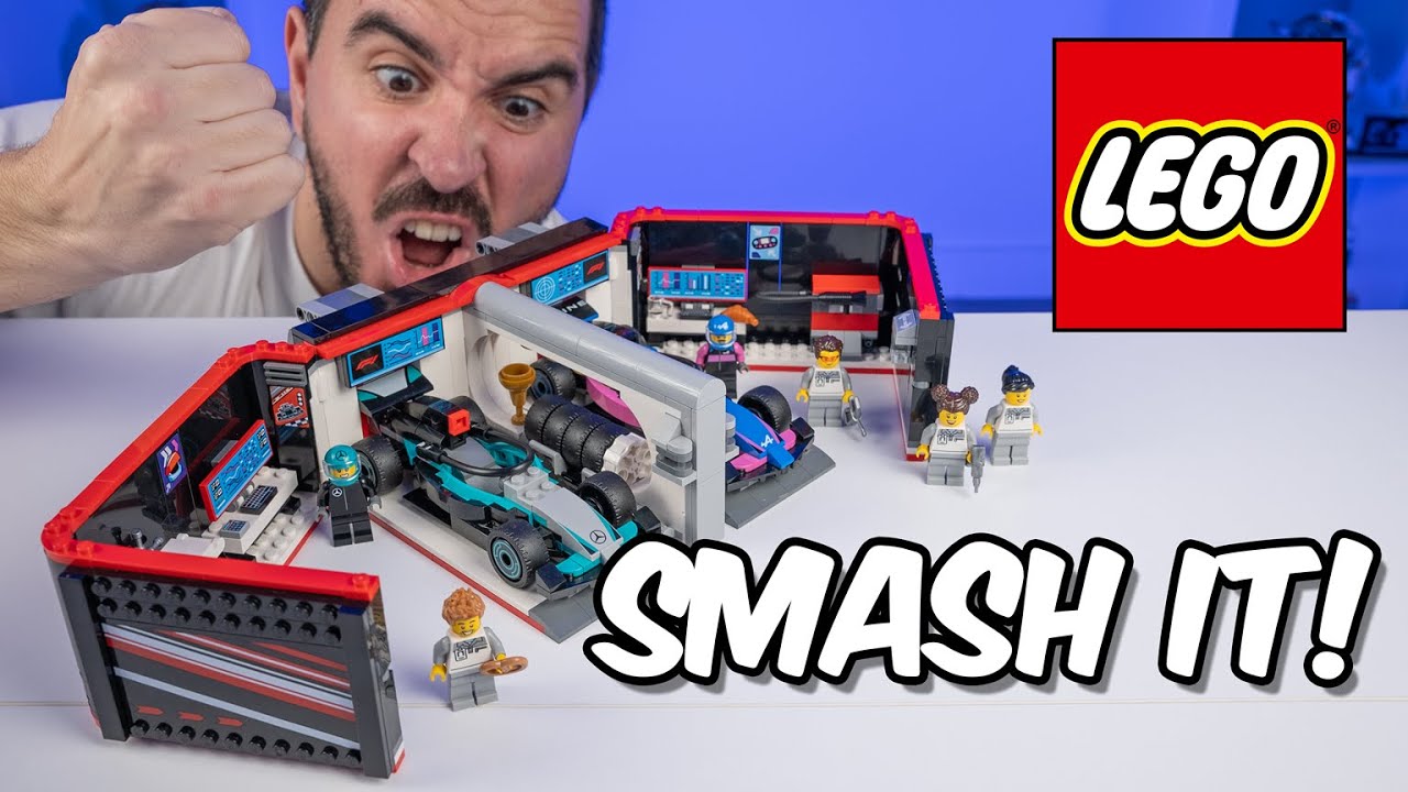 Smash this thing! || LEGO 60444 F1 Garage & Mercedes-AMG & Alpine