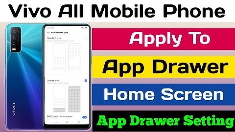 How To Change App Drawer Style On Vivo || How To Enable App Drawer Setting Tech Akhilesh
