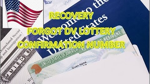 DV lottery results check without the confirmation number- Find your Confirmation number