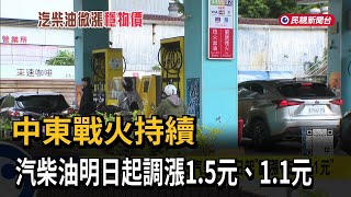 穩定物價！ 中油吸收4元  汽柴油明日起「調漲1.5元、1.1元」－民視新聞