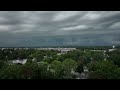 Drone shot of clouds by Greece border