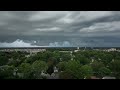 Drone shot of clouds by Greece border