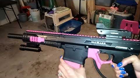 First chrono shooting video for the Tippmann Cronus and 98 custom/blizzards less lethal home defense
