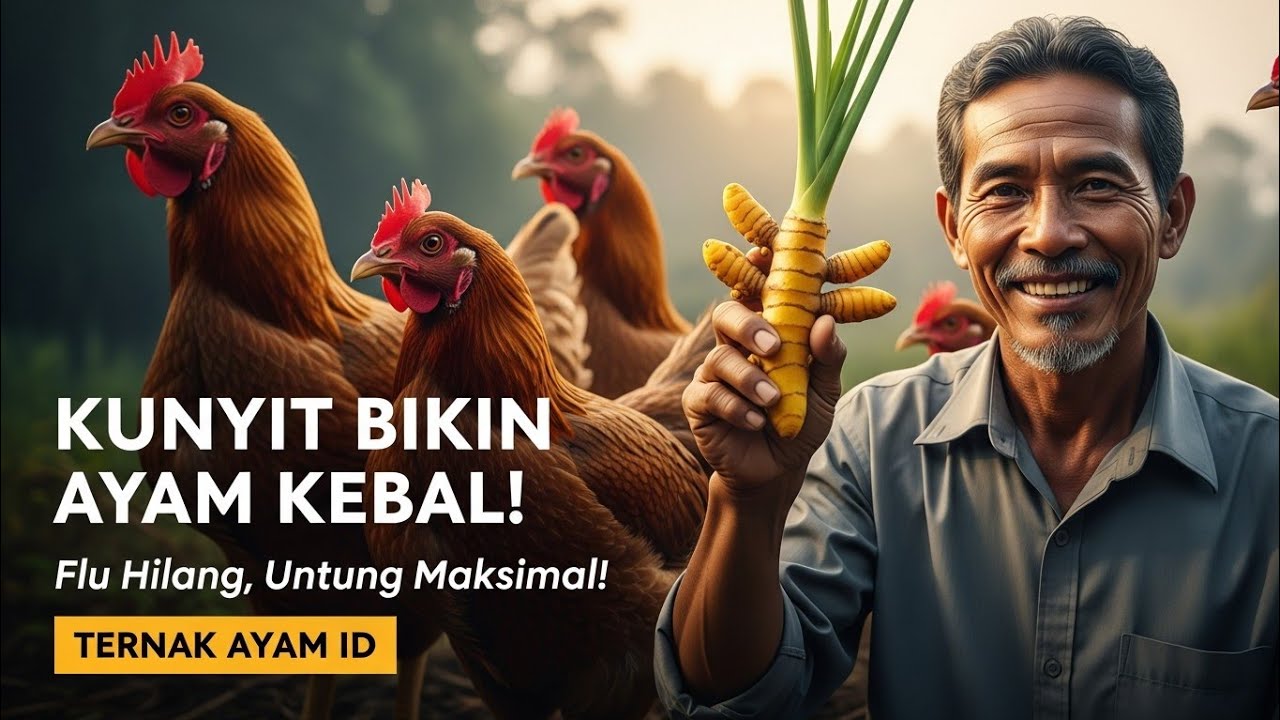 Rahasia Peternak Sukses! Kunyit Ajaib Mencegah Flu dan Penyakit Ayam Kampung, Untung Maksimal!
