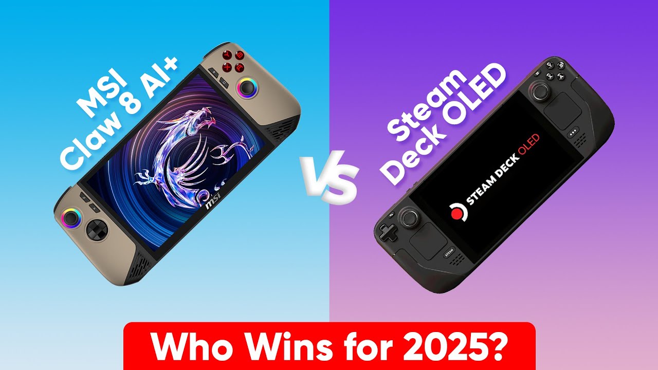 MSI Claw 8 AI+ vs Steam Deck OLED: Which is BETTER? - YouTube