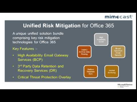 Mimecast Webinar - De-Risk Your Move To Office365