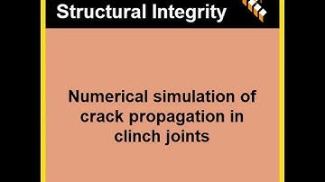 Numerical simulation of crack propagation in clinch joints