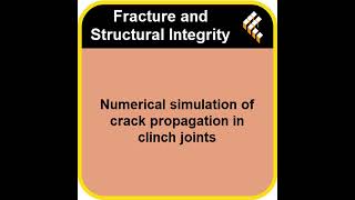 Numerical simulation of crack propagation in clinch joints