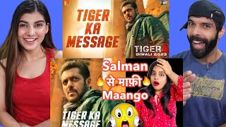 Tiger 3 Teaser REVIEW - Tiger Ka Message | Deeksha Sharma | filmi Indian Reaction