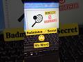 Hidden Code in MS Word to Generate the badmintun 🏸Symbol 😱 #msword #office #document