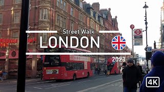 London Street Walking 4K - from St Pancras International to Buckingham Palace - January 2023