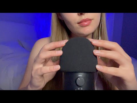 30 Minutes of MIC RUBBING with Inaudible Whispering & M0uth Sounds | Foam Cover & Bare Mic